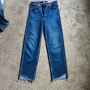 rag & bone Dark Blue Straight Leg Jeans
